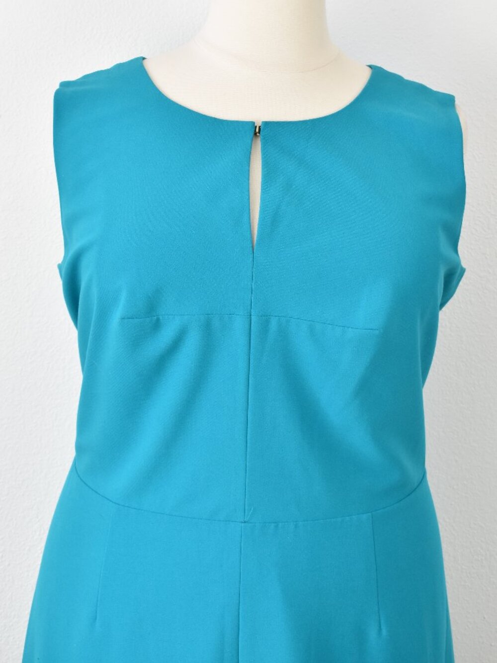 Calvin Klein Fit and Flare Keyhole Dress Blue-Green - 22W - Picture 2 of 10